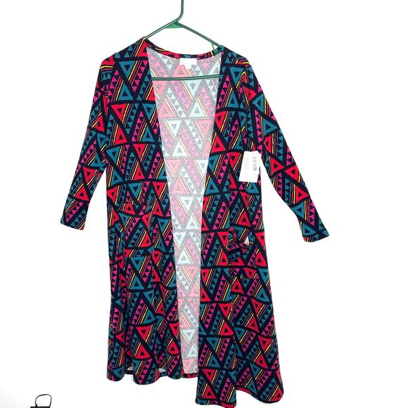 LulaRoe women's SARAH knit cardigan knit sweater duster length open no button - Picture 1 of 10